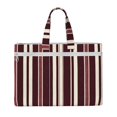 thumbnail image 1 of Handbag File Bag 15×10.6in Large Capacity Double Pocket Designed For Work Travel Travel Shopping Maroon Stripe_4, 1 of 8
