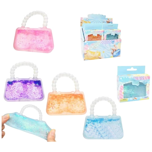 Handbag Shaped Squishy,Slush Squishy for Stress Relief,Slush squishy,Dumpling Squishy,Toothpaste Squishies,Red Apple Squishy,for Office Desk Anxiety Relief ,Random Colors