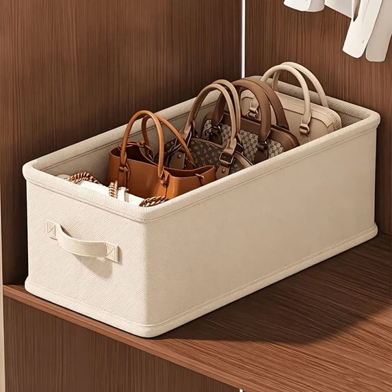 Handbag Storage Organizer Box for Closet Purse Storage Bin with ...