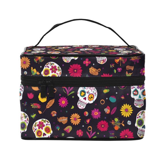 Handbag Travel Bag Cosmetic Bag 96.36.7in Multi-Function Bag Large Capacity For Camping Travel Family Travel Cute Cartoon Skull Pattern