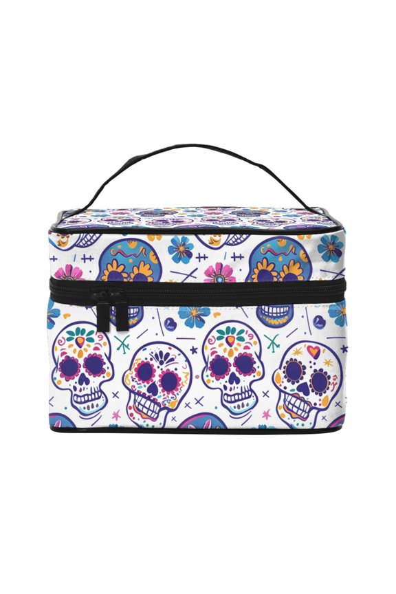 Handbag Travel Bag Cosmetic Bag 96.36.7in Multi-Function Bag Large Capacity For Camping Travel Family Travel Festive Cute Sugar Skulls (4)