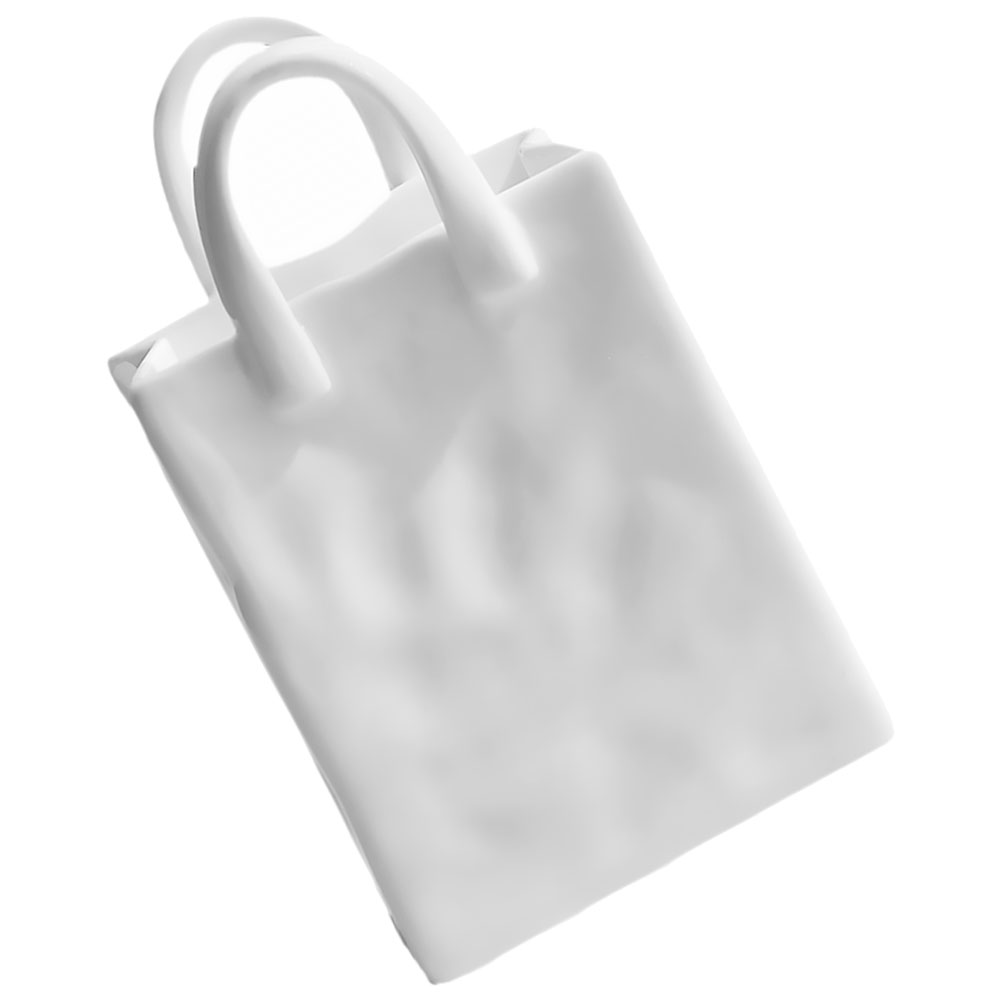 Handbag Vase Weddings Table Plant Decor Container Office White Ceramics