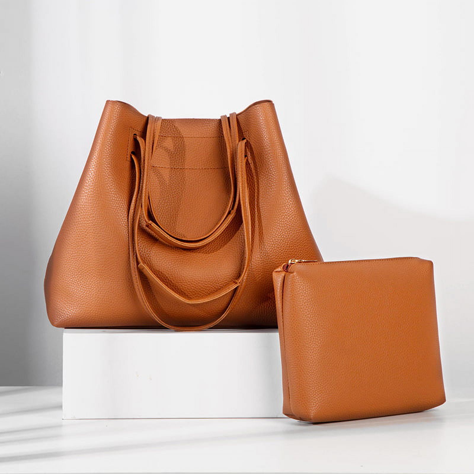 Handbag for Women, GMYLE PU Leather Shoulder Crossbody Tote Bucket