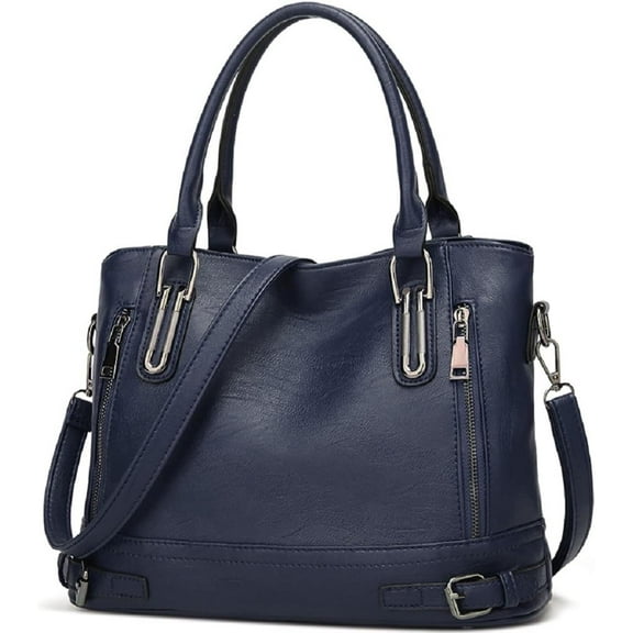 Handbag and Purse for Women Patent Leather Shoulder Bag Crocodile Pattern Top-Handle Satchel Tote Wallet