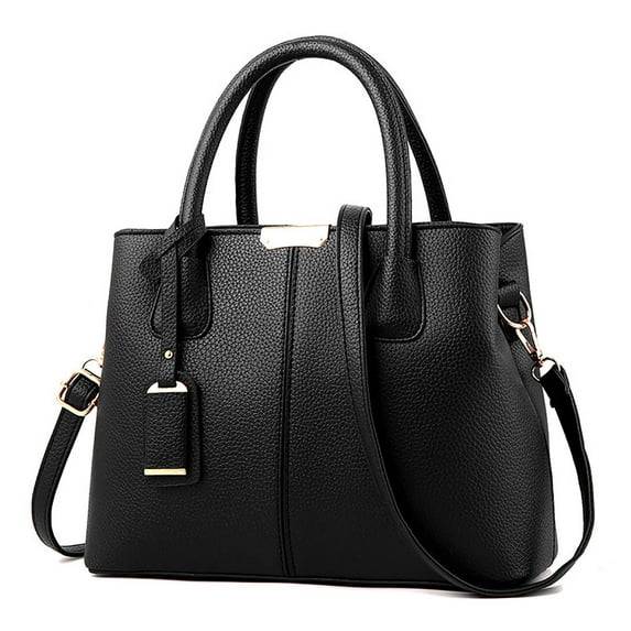 xhshgfbi Handbag for Women Roomy Black Handbag,Fashion Womens Handbags Ladies Purse Satchel Shoulder Bags Tote Leather Bag