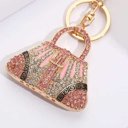 Handbag keychain, alloy key ring, 1pc