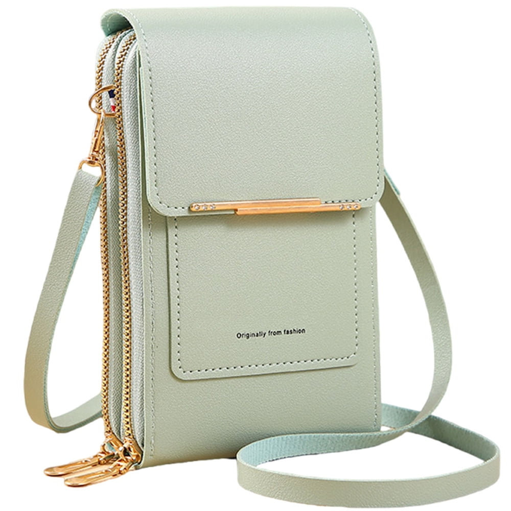Handbags PU Leather Small Wallets Touch Screen Cell Phone Purse Fashion Crossbody Shoulder Bags Green 732043d4 7bb1 4c99 a3dc 06960e29bc34.91c409c9a73f6680dc7891c6977edeba