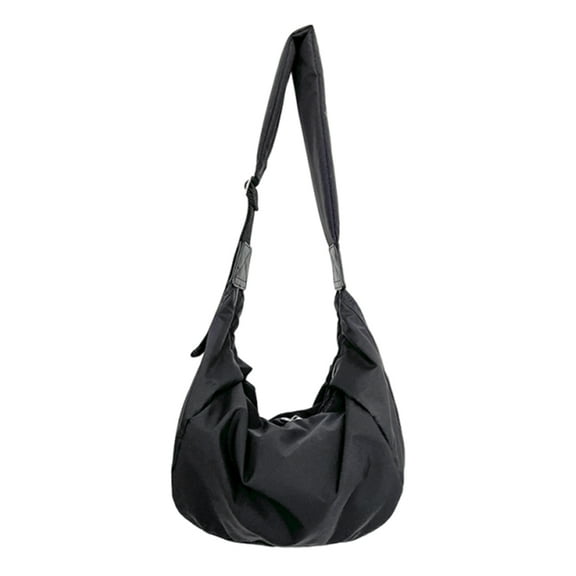 Handbags for Women, Large Crossbody Shoulder Bag Adjustable Shoulder Strap Hobo Bag (Black)