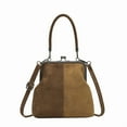 thumbnail image 1 of Handbags for Women, Retro Flannel Handbag Clip Crossbody Bag Vintage Commute Shoulder Bag (Brown), 1 of 5