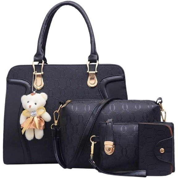 Handbags for Women Shoulder Bags Tote Satchel Hobo 4pcs Purse Set