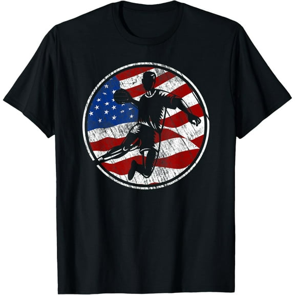 Handball American Flag - Vintage Handball T-Shirt