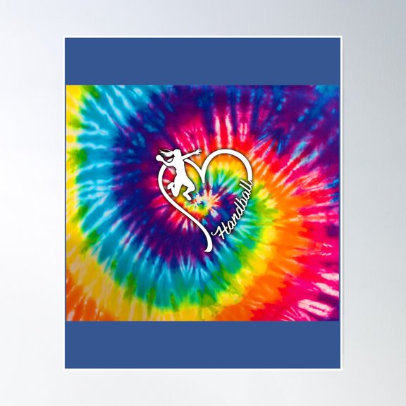Handball Hippie Throw Blanket Poster Wall Art, Modern Wall Decor, 12x18 UNFRAMED