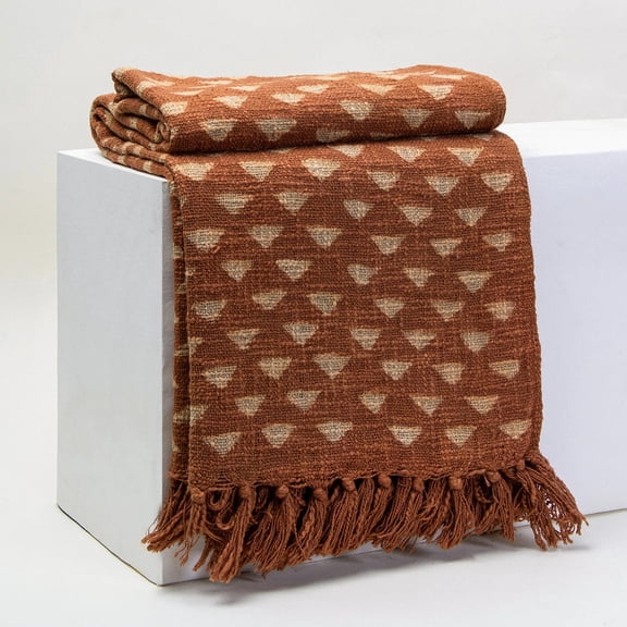 Handblock Print Throw, Soft Cotton Throw Blanket, Unique Woven Throw for Couch, Organic Cotton Handmade Throw, Vintage Throw For Home Dcor