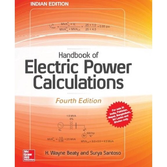 Handbook Of Electric Power Calculations, 4Th Edition - WAYNE BEATY & SURYA SANTOSO