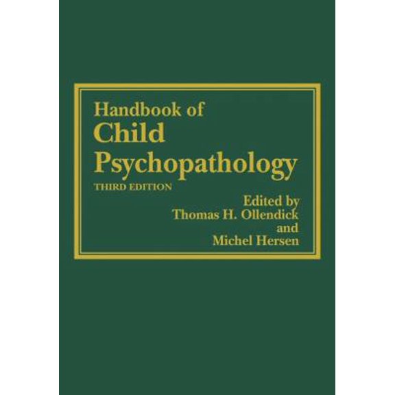 Pre-Owned Handbook of Child Psychopathology (Hardcover) 0306453215 9780306453212