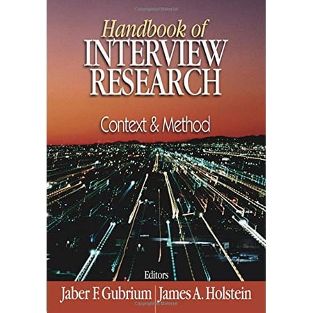 Pre-Owned Handbook of Interview Research : Context and Method (Hardcover)