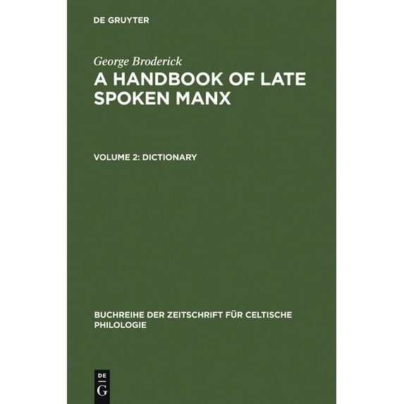Handbook of Late Spoken Manx