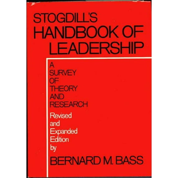 Pre-Owned Stogdill's Handbook of Leadership: A Survey of Theory and Research (Hardcover) 002901820X 9780029018200