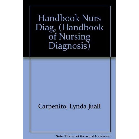 Pre-Owned Handbook Nurs Diag, (Handbook of Nursing Diagnosis) Paperback