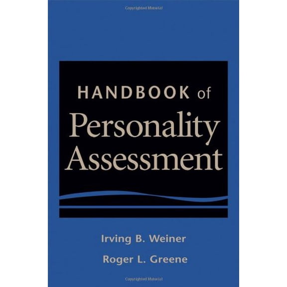 Pre-Owned Handbook of Personality Assessment (Hardcover) 0471228818 9780471228813