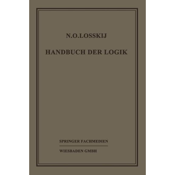 Handbuch Der Logik, (Paperback)