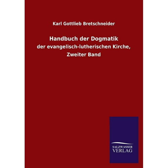 Handbuch der Dogmatik (Paperback)