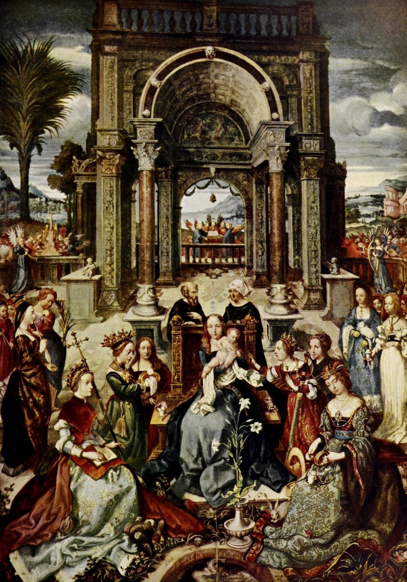 Handbuch der Kunstgeschichte 1912 Fountain of life Canvas Art - Hans Holbein (24 x 36)