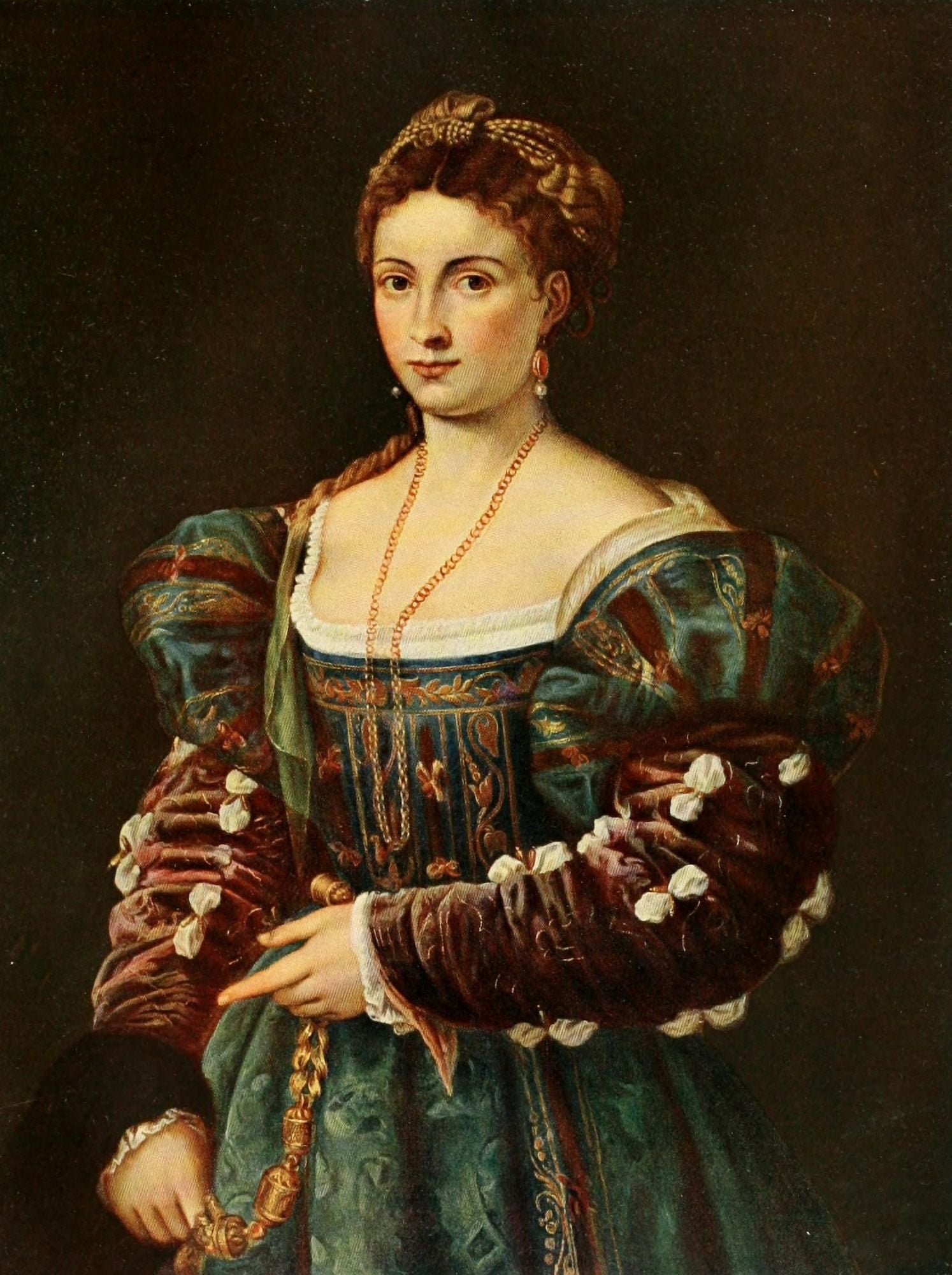 Handbuch der Kunstgeschichte 1912 La Bella Canvas Art - Titian (18 x 24)