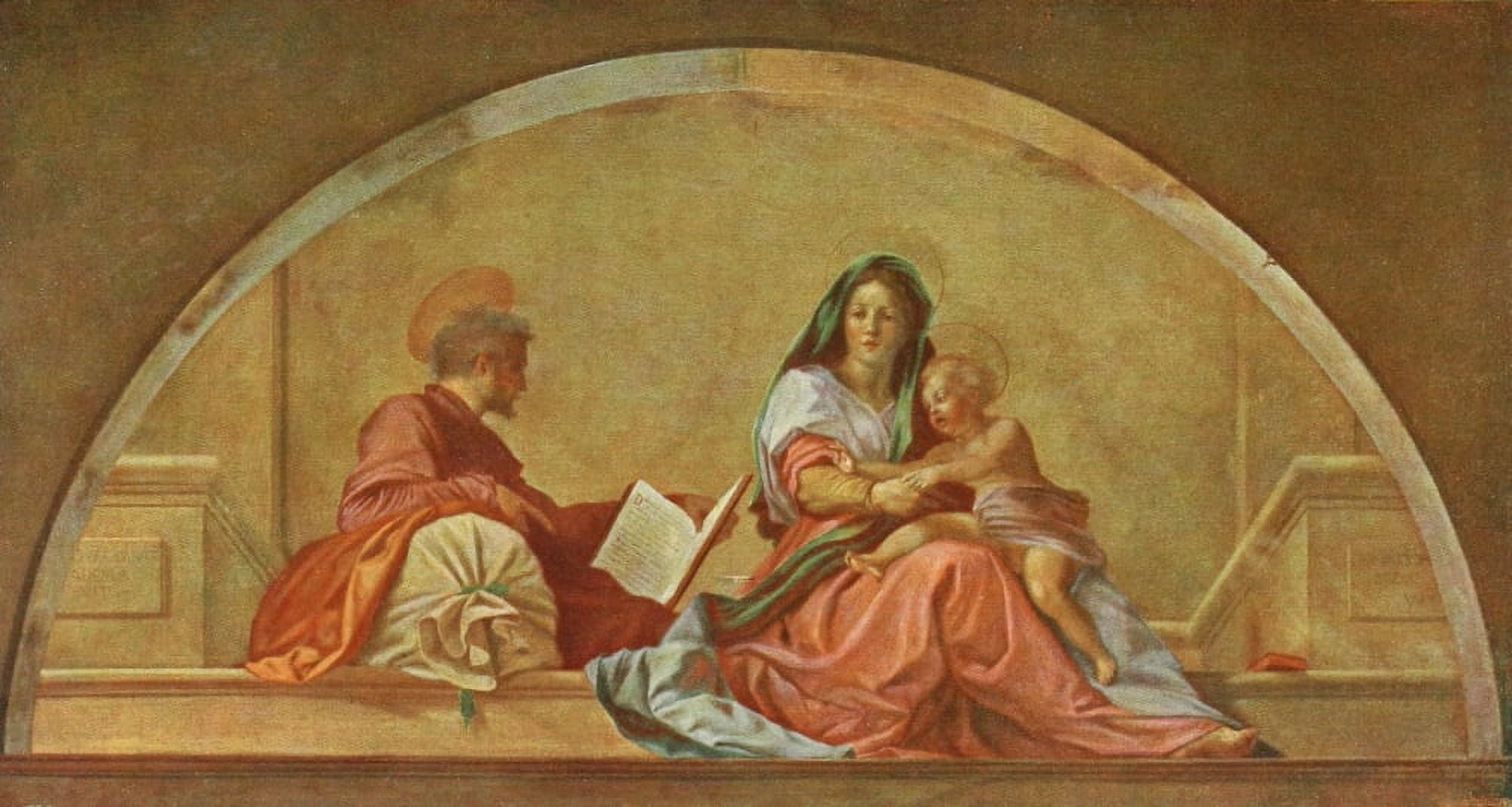 Handbuch der Kunstgeschichte 1912 Madonna del Sacco Canvas Art - A Sarto (24 x 36)