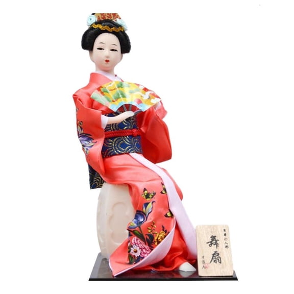 Handcraft 12Inch Kimono Dolls Sculpture Kimono Kabukis Geisha Dolls For Unique Japanese Restaurant And Home Decors