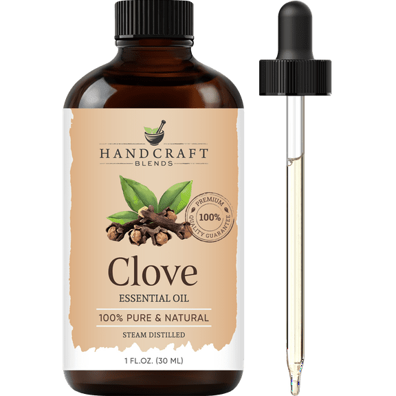 Handcraft Blends Clove Essential Oil - 100% Pure and Natural - Premium Grade Essential Oil for Diffuser and Aromatherapy - 1 Fl Oz