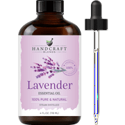 Handcraft Blends Lavender Essential Oil - Huge 4 Fl Oz - 100% Pure and Natural - Premium Grade with Glass Dropper