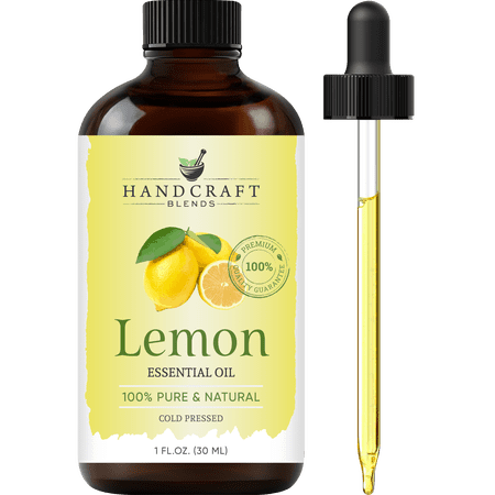Handcraft Blends Lemon Essential Oil - 100% Pure and Natural - Premium Grade Essential Oil for Diffuser and Aromatherapy - 1 Fl Oz