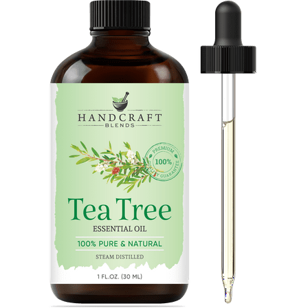 Handcraft Blends Tea Tree Essential Oil - 100% Pure and Natural - Premium Grade Essential Oil for Diffuser and Aromatherapy - 1 Fl Oz