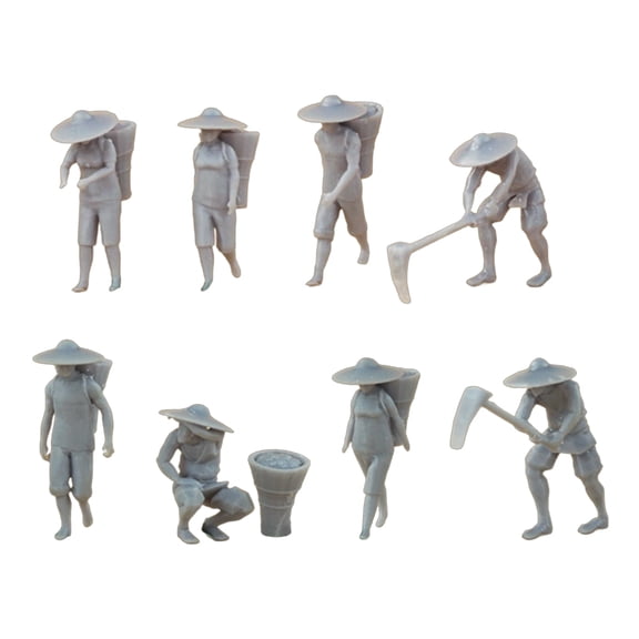 Handcraft Enthusiasts 1 Scale Resins DIYs Farm Scene Figures with Customizable Option