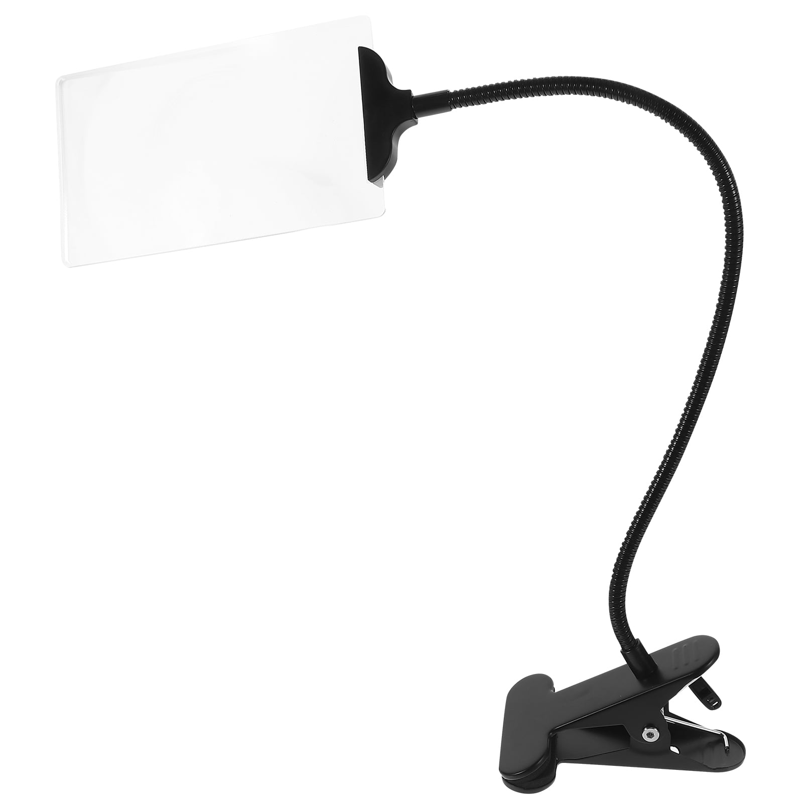 Handcraft LED Lighted Magnifying Glass Large Magnifier Magnifying Reading Magnifier Magnifier with Stand Alloy Elastic Clip Lens Desktop Plastic Elder