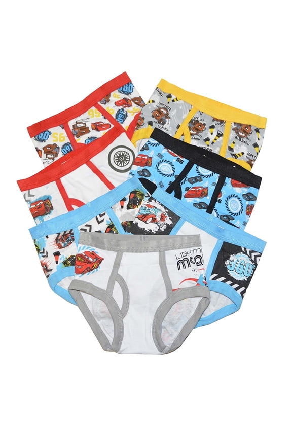 Little Boys' Disney Cars 7 Pack Underwear Brief