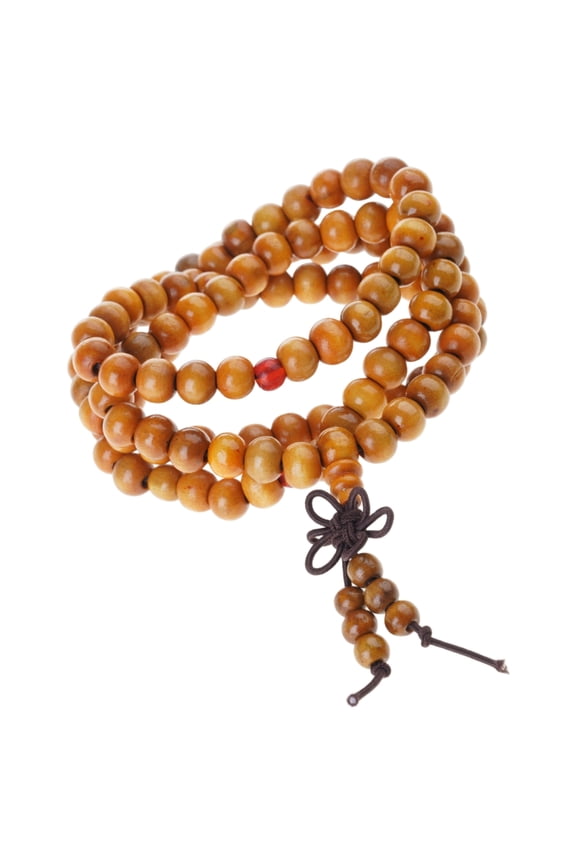 Handcraft Long Wood Bead Bracelet with Portable Designs Decoration for Those Who Appreciate Mindfulness Practices