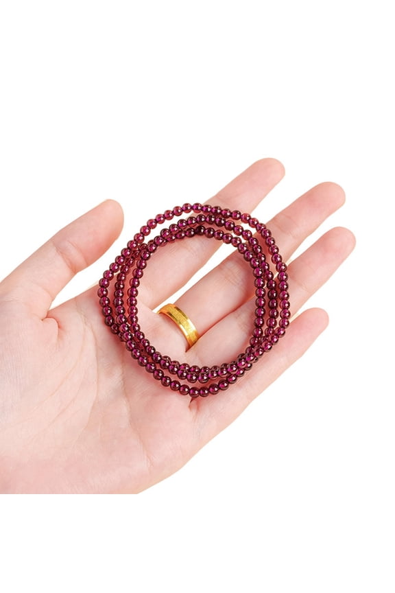 Handcraft Multiple Strands Garnets Bracelet Featuring Beads And Artisanal Jewelry Designs