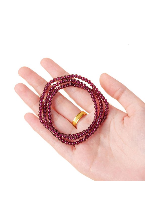 Handcraft Multiple Strands Garnets Bracelet Featuring Beads And Artisanal Jewelry Designs