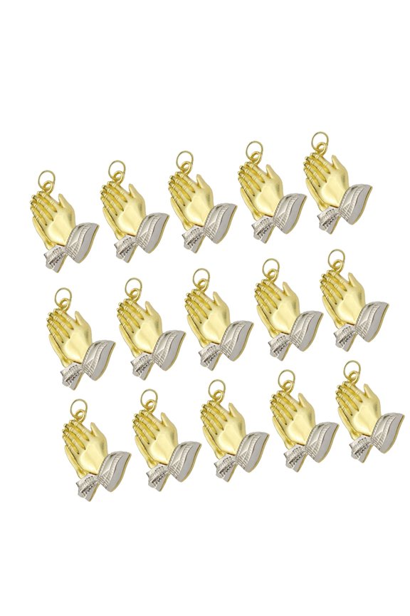 Handcraft Praying Hand Pendant Prayer Hands Keychains Charm Symbolizing Blessings and Wishes for Gift Individual Amulets