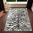 thumbnail image 1 of Handcraft Rugs-Animal Print Rugs for cabin and Lodge with Zebra Skin Black and Ivory (Approximately 4 by 6), 1 of 4