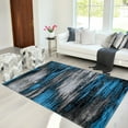 thumbnail image 1 of Handcraft Rugs - Blue/Grey/Silver/Black/Abstract Contemporary Modern Design Brushed Colors Area Rug, 1 of 9