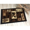 thumbnail image 1 of Handcraft Rugs Cabin Rug  Lodge, Cabin Nature and Animals Area Rug  Modern Geometric Design Cabin Area Rug  Abstract, Chocolate/BeigeBear/Footprint/Trees/Fishing Equipment 2x 3 feet Doormat, 1 of 7