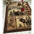 thumbnail image 1 of Handcraft Rugs Cabin Rug  Lodge, Cabin Nature and Animals Area Rug  Modern Geometric Design Cabin Area Rug  Abstract, Multicolor Design Moose/Bear/Lodge/Nature 2x 3 feet Doormat, 1 of 7