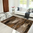 thumbnail image 1 of Handcraft Rugs - Chocolate/Beige/Gold/Abstract Contemporary Modern Design Brushed Colors Area Rug, 1 of 9