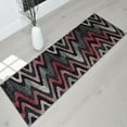 thumbnail image 1 of Handcraft Rugs-Lava Red/Grey/Silver/Black/Abstract Area Rug Modern Contemporary Zigzag/Wave Design, 1 of 9
