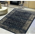 thumbnail image 1 of Handcraft Rugs-Midnight Blue/Beige Persian Zigler Allover Pattern Distressed  Modern Vintage Area Rug, 1 of 10