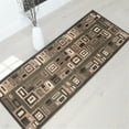 thumbnail image 1 of Handcraft Rugs-Modern Contemporary Brand New Area Rugs-Abstract Carpet with Frame/Boxy/Cube Pattern-Shed free Sage Green/Ivory/Mocha2x7 feet Runner, 1 of 4