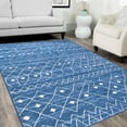 thumbnail image 1 of Handcraft Rugs-Moroccan Trellis Area Rug- Blue/White, 1 of 10